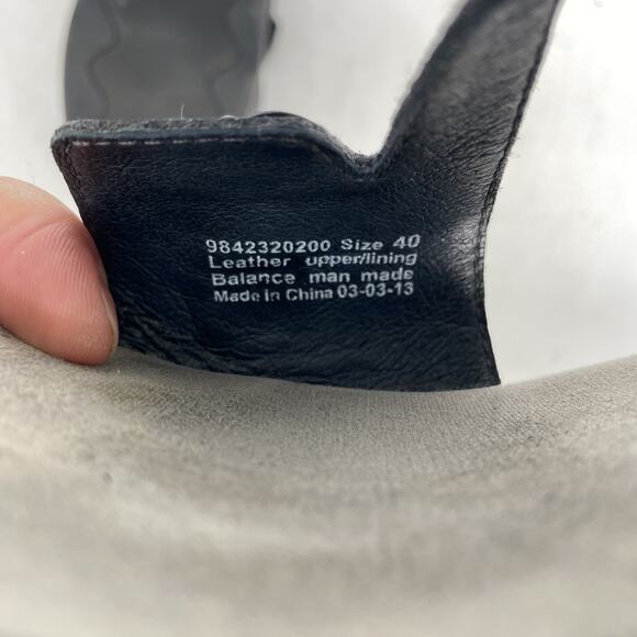 Dansko Slingback Open Toe Black Leather Comfort Sandal Women's Size EU 40 - Picture 3 of 9